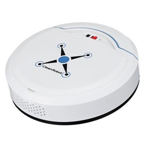 White robot vacuum cleaner with 'Clean Robot' branding on a white background