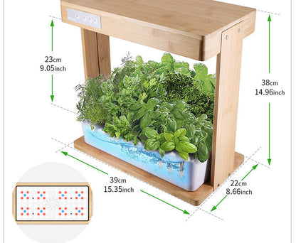 Natural Bamboo Smart Indoor Planter | Happy Splurge