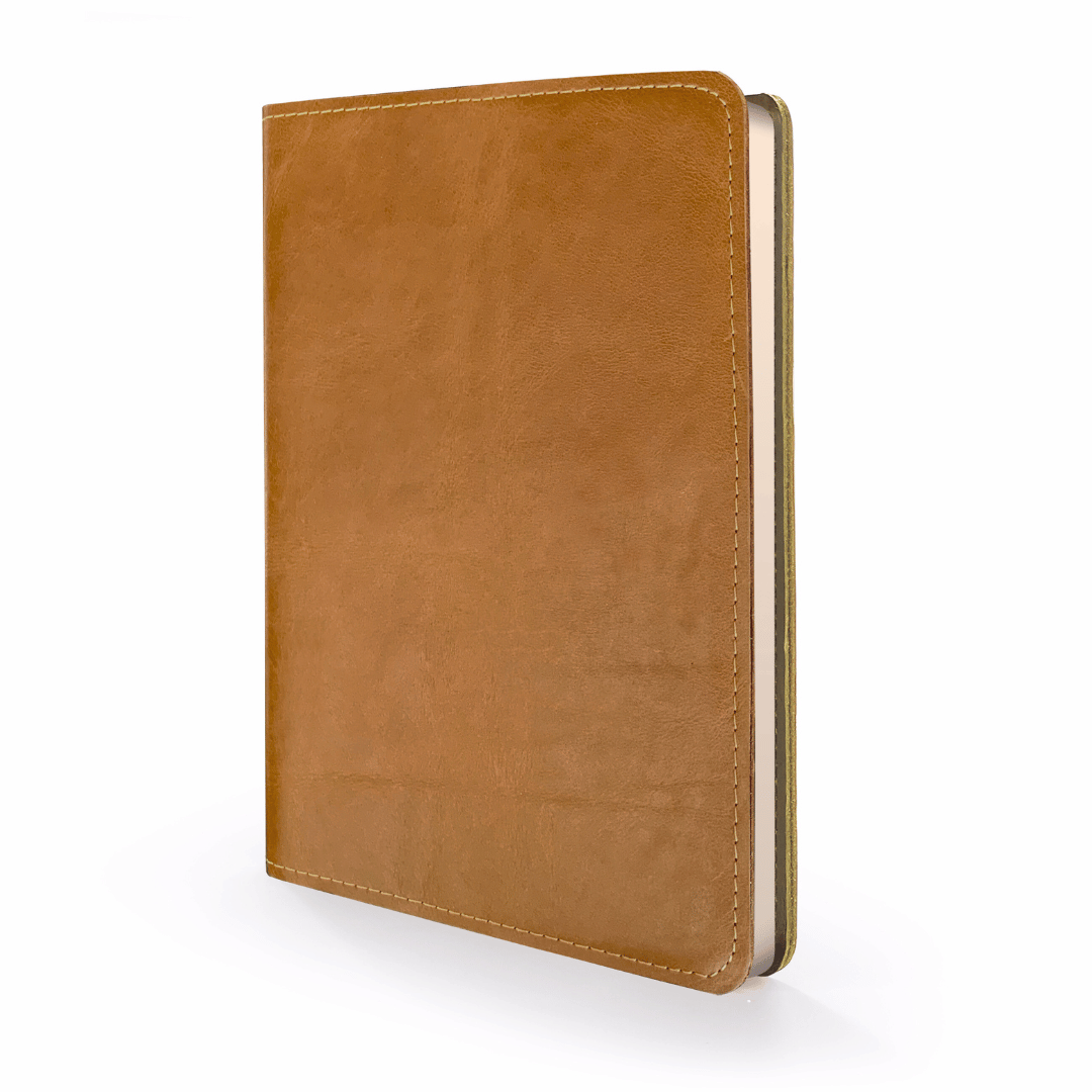 Rustik Leather Slip On Cover + Journal | Genuine Leather A5 Journal | Happy Splurge